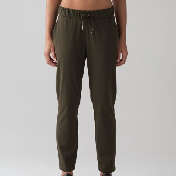 Lululemon On The Fly Pant *28"- Dark Olive- Size 4 - Picture 2 of 14